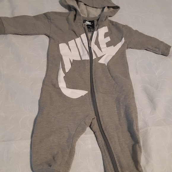 COPY - Nike Baby's Boy Hooded Coverall-Dark Grey Heather, - Picture 2 of 6